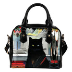 Art VI Cat Shoulder Handbag - Hello Moa