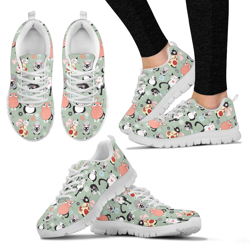 Snugly Cat Sneakers - Hello Moa