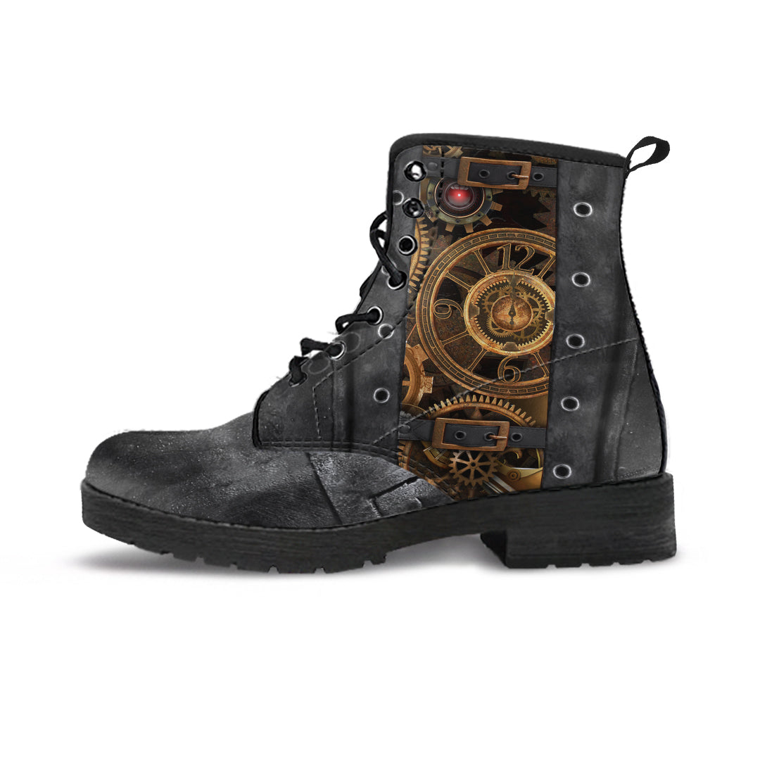 Black Steampunk II Boots - Hello Moa