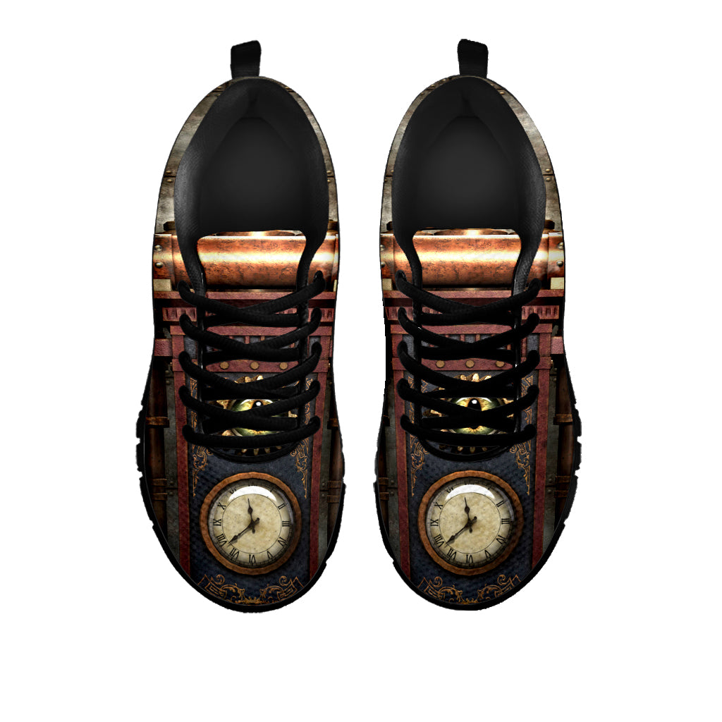 Brass Steampunk Clock Sneakers - Hello Moa