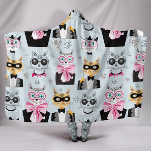 Comic Cat II Hooded Blanket - Hello Moa
