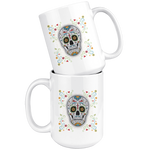 Floral Sugar Skull Coffee Mug - Hello Moa