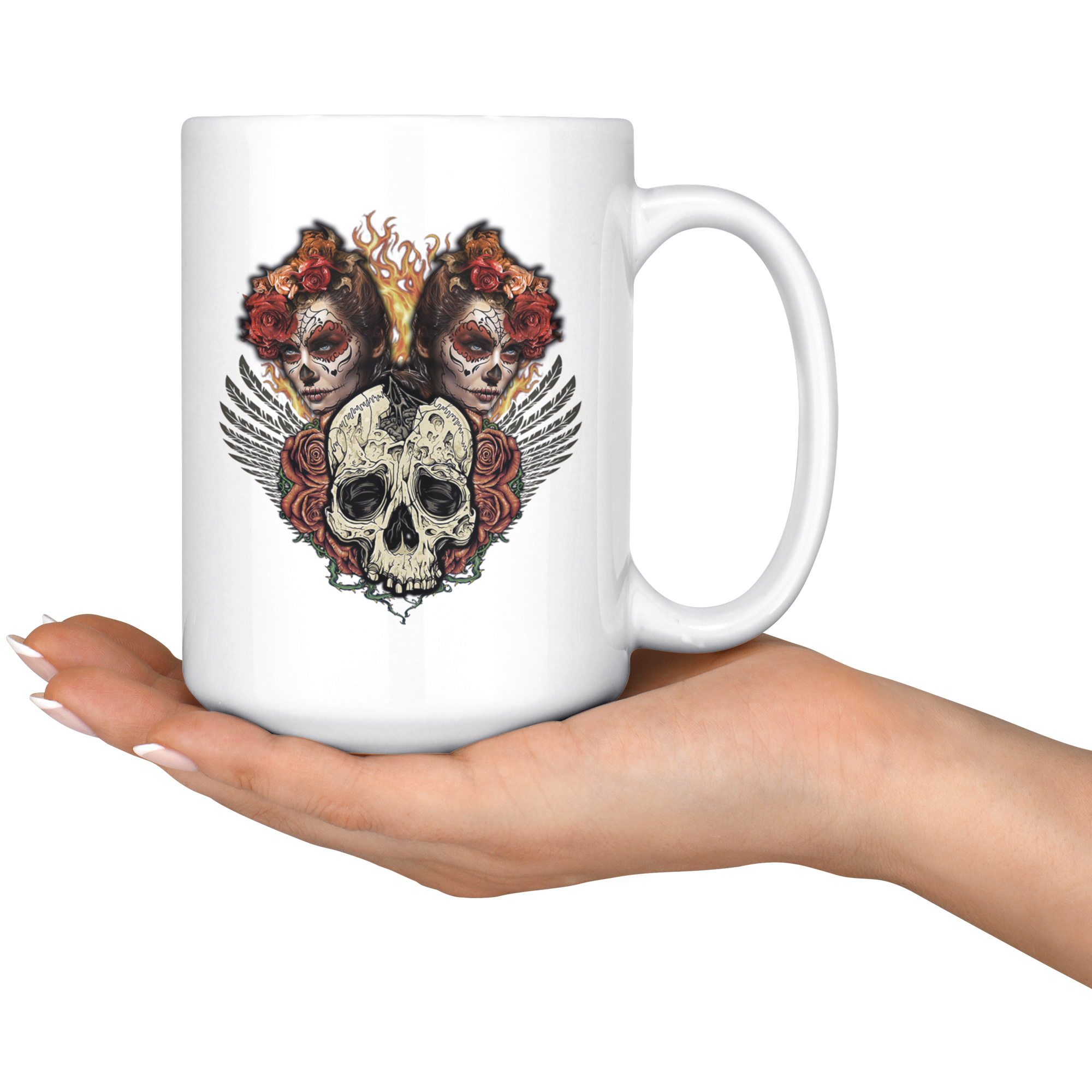 Old Sugar Skull Coffee Mug - Hello Moa