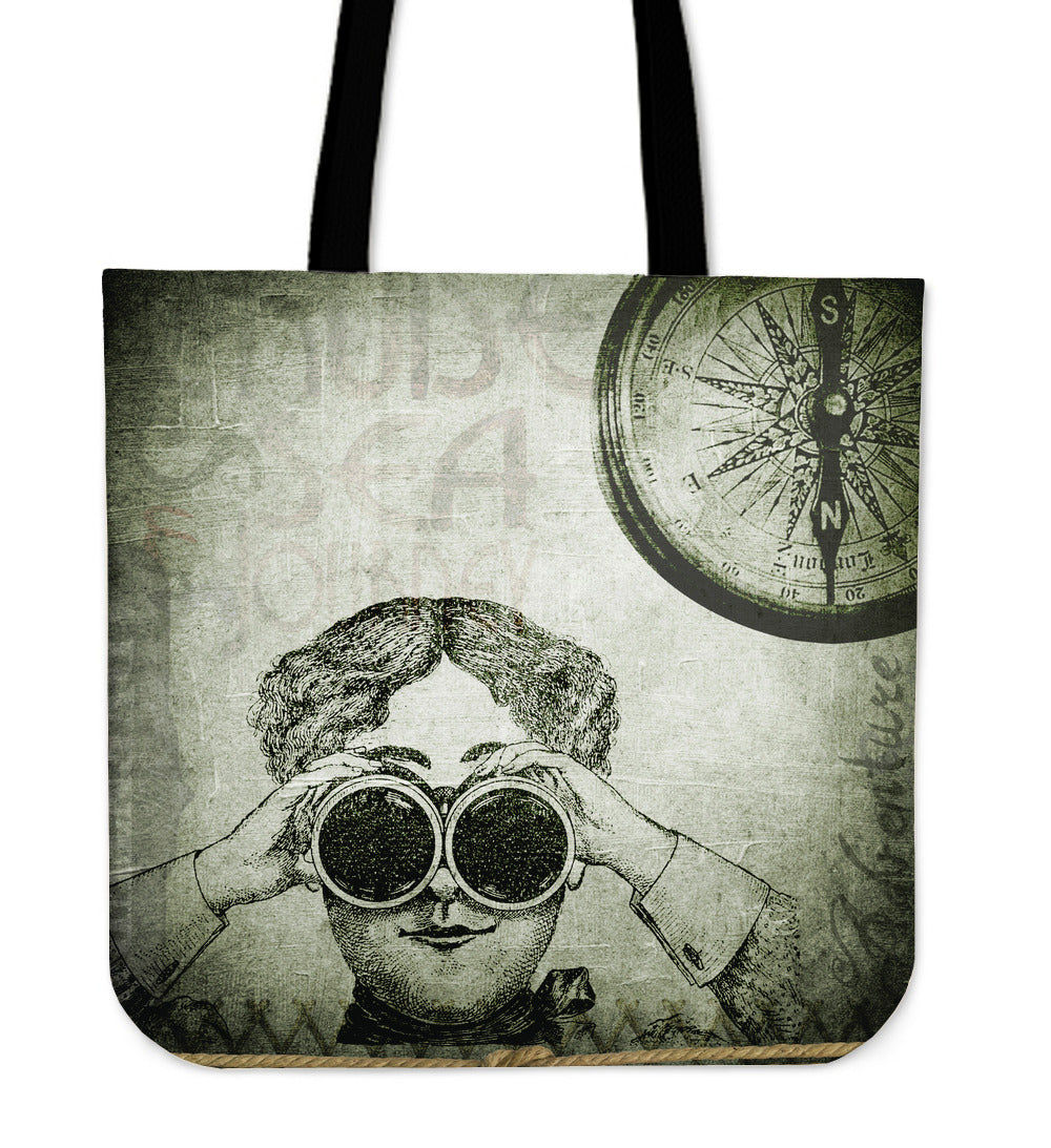 Steampunk Compass Cloth Tote Bag - Hello Moa
