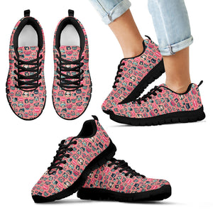 Pink Meow Cat Sneakers (Kids) - Hello Moa