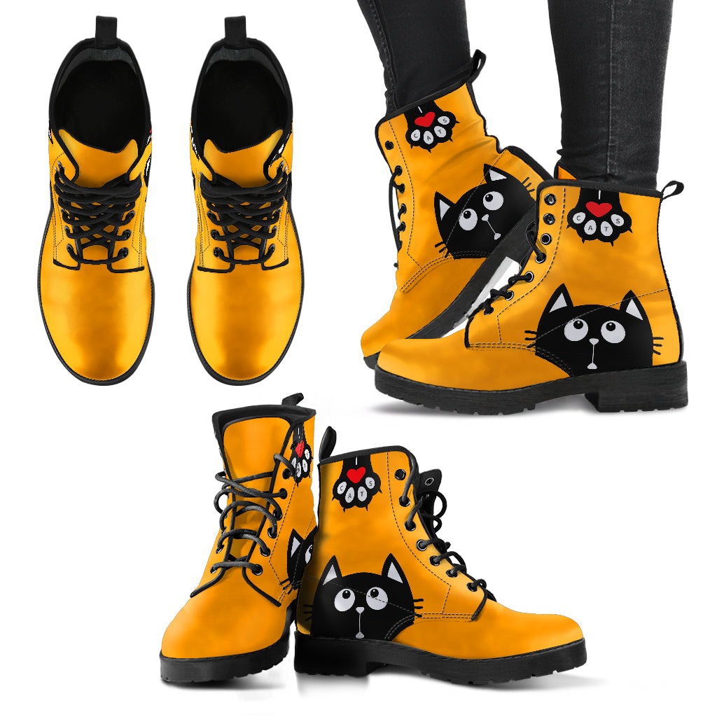 Paw Print Cat Boots (Women's) - Hello Moa