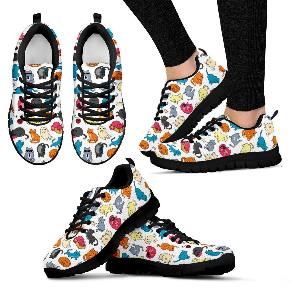 Express Colorful Cats II Shoes - Hello Moa