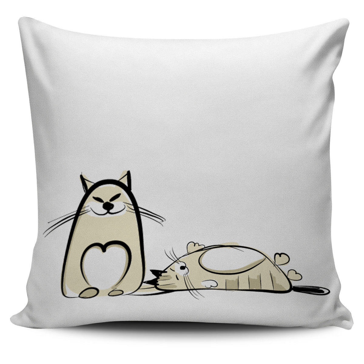 Funny Cat IX Pillow Cover - Hello Moa