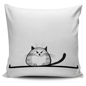 Funny Cat XII Pillow Cover - Hello Moa