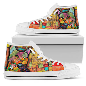 Surreal Cat Canvas Shoes - Hello Moa