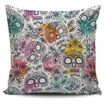 Watercolor Skull Pillow Cover - Hello Moa