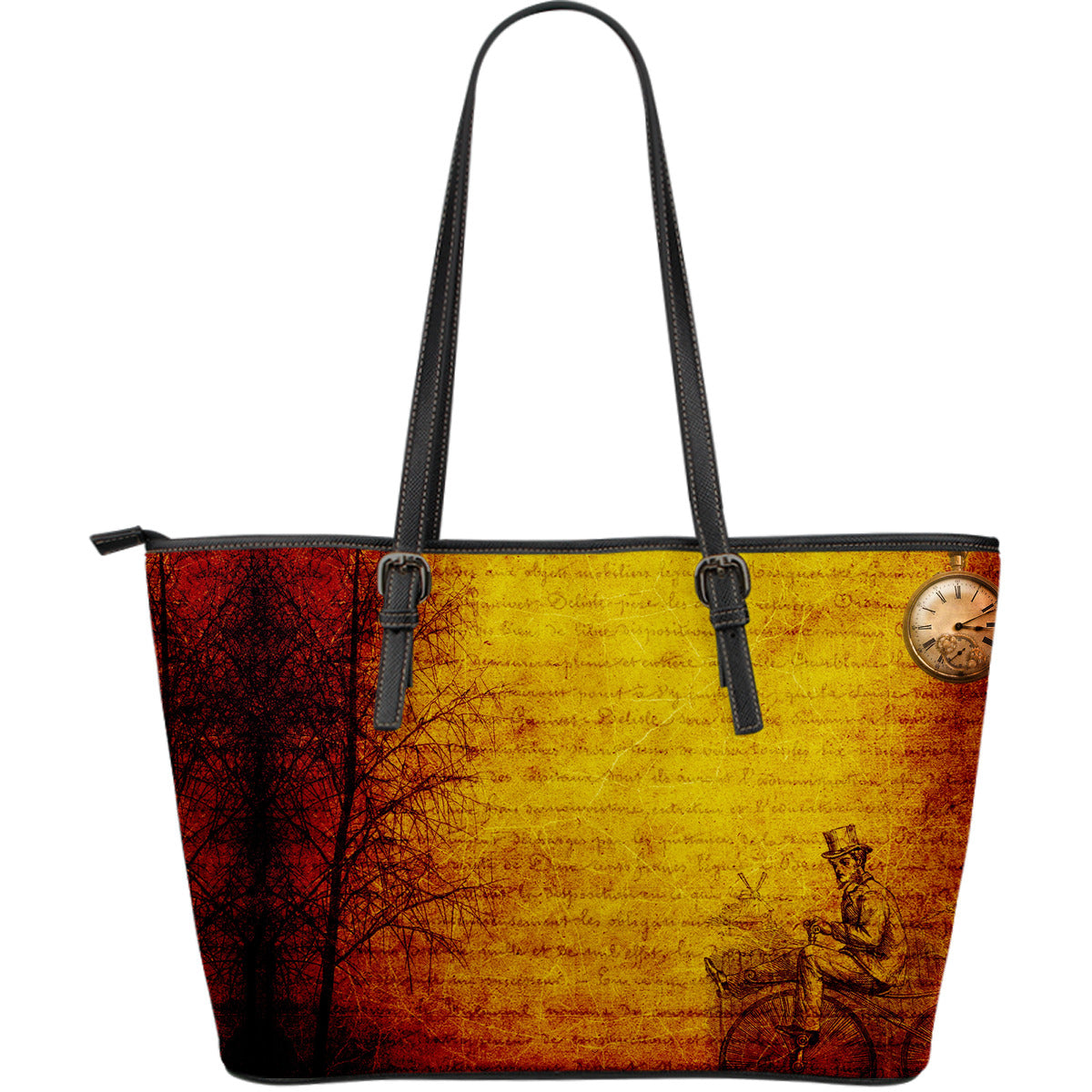 Steampunk Penny Leather Tote - Hello Moa