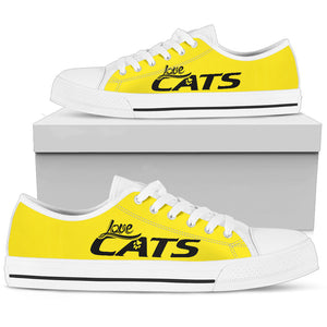 Love Cats Shoes (Yellow-Black) - Hello Moa