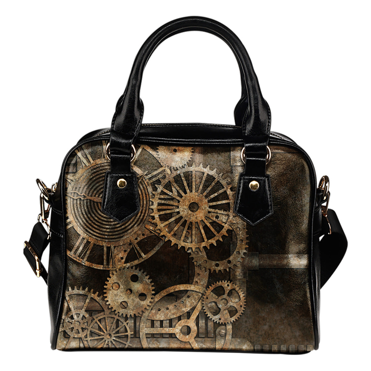 Pipe & Clock Shoulder Handbag - Hello Moa