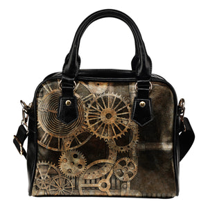 Pipe & Clock Shoulder Handbag - Hello Moa