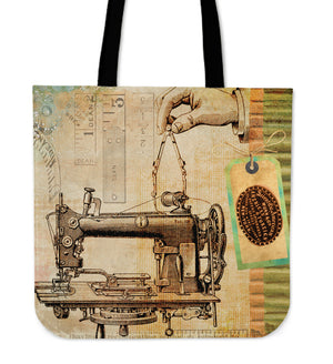 Steampunk Sewing Machine Cloth Tote Bag - Hello Moa