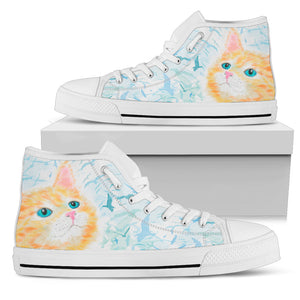 Watercolor Cat II Canvas Shoes (Women's) - Hello Moa