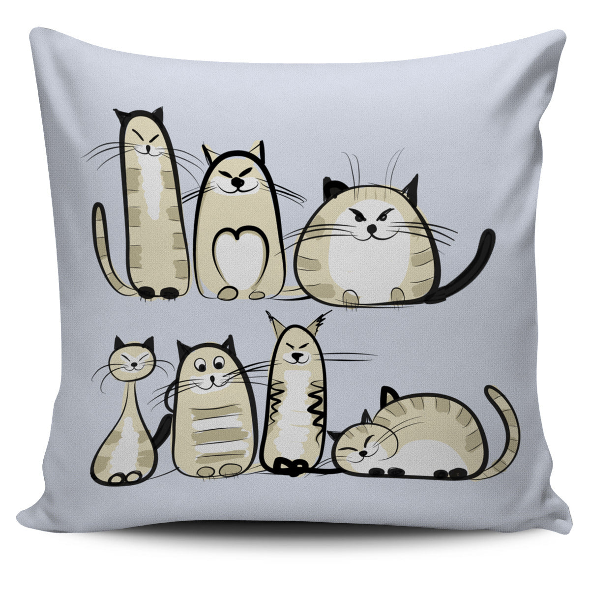 Funny Cat IV Pillow Cover - Hello Moa