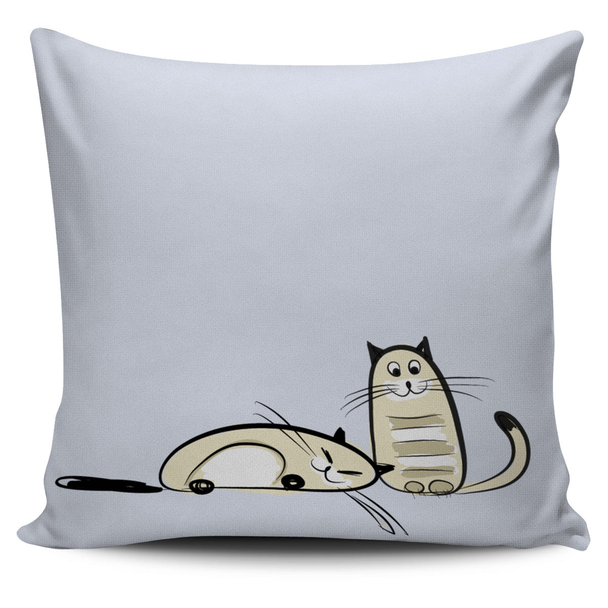 Funny Cat VII Pillow Cover - Hello Moa