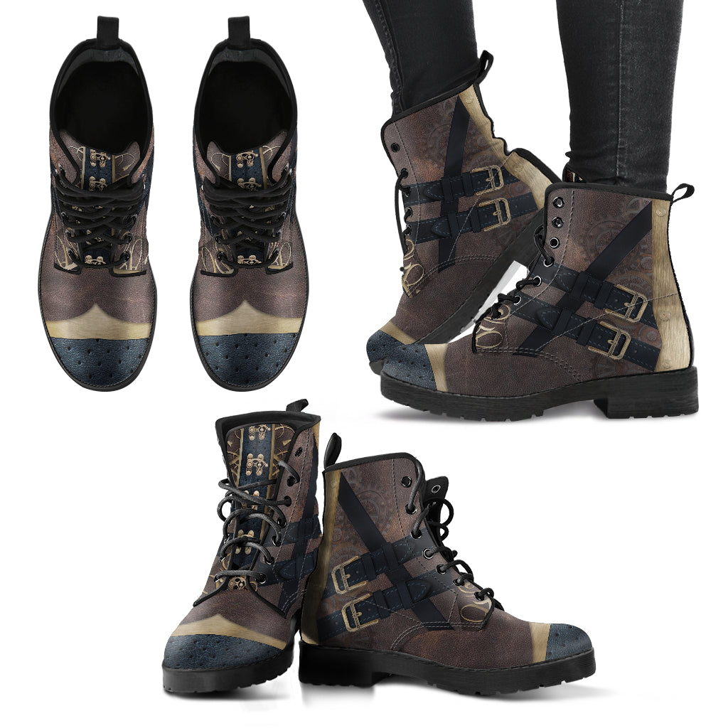 Express Steampunk Brown Boots (Women's) - Hello Moa