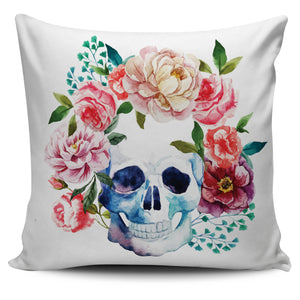 Floral Skull Pillow Cover - Hello Moa