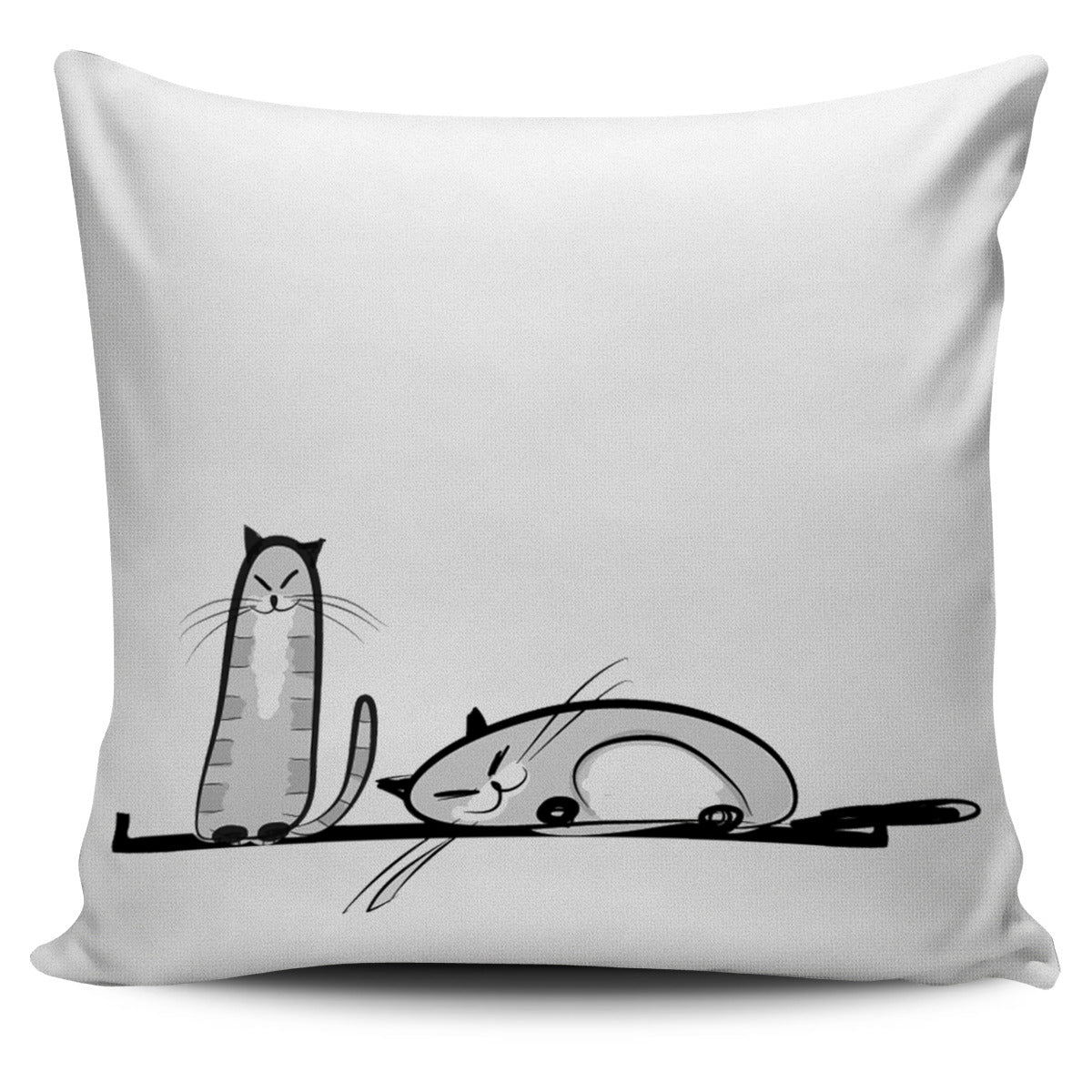 Funny Cat XV Pillow Cover - Hello Moa