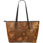 Steampunk Leather Cogs Large Tote - Hello Moa