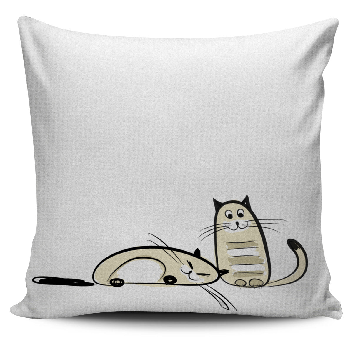 Funny Cat VIII Pillow Cover - Hello Moa