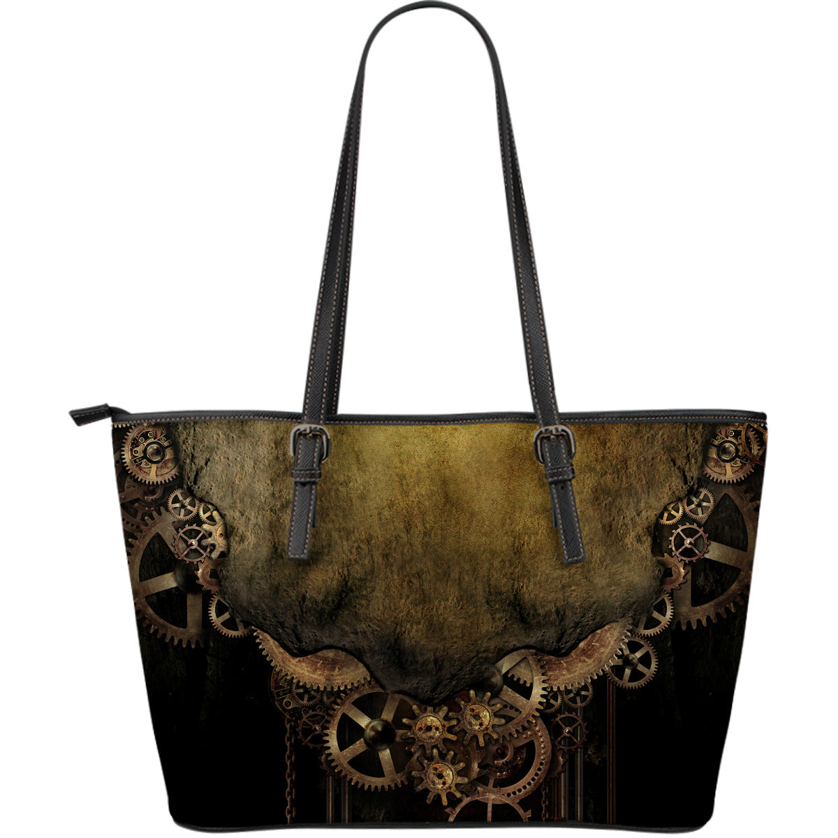Steampunk Vintage Gear Large Tote - Hello Moa