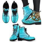 Steampunk Blue Boots (Women's) - Hello Moa