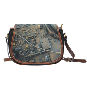 Steampunk Circuit 2 Saddle Bag - Hello Moa