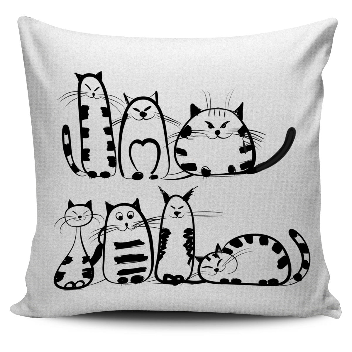 Funny Cat VI Pillow Cover - Hello Moa