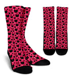 Red & Black Cat Socks - Hello Moa