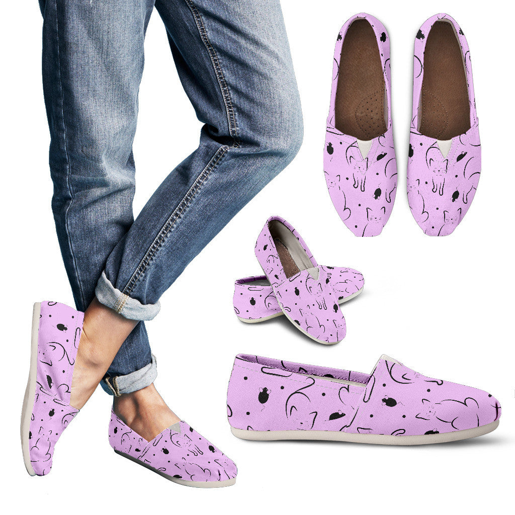 Pink Cat Shoes - Hello Moa