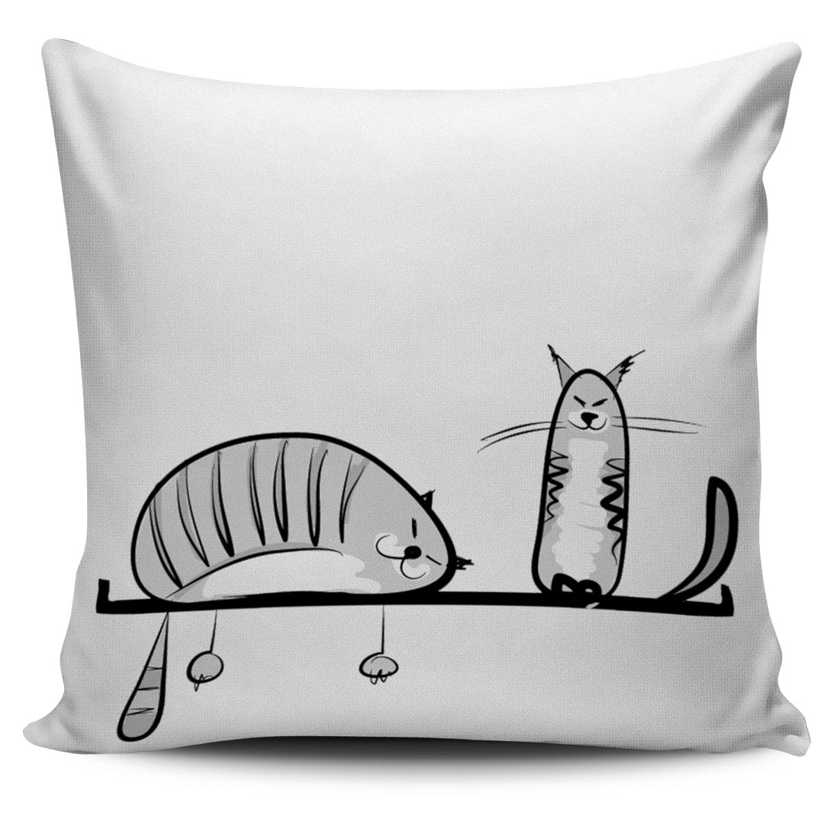 Funny Cat XVIII Pillow Cover - Hello Moa