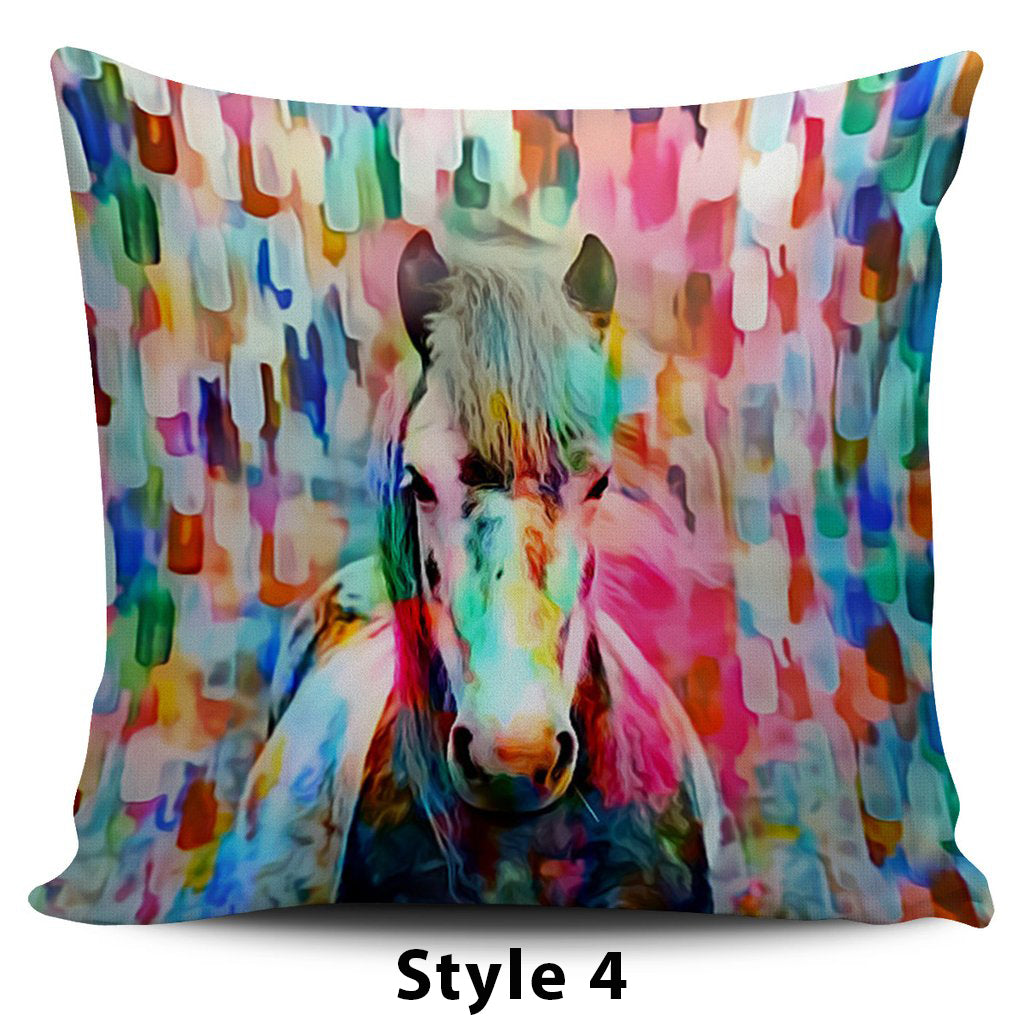 Horse Art Pillow Covers - Hello Moa
