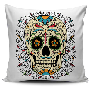 Flower Skull Pillow Cover - Hello Moa