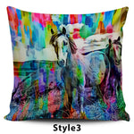Horse Art Pillow Covers - Hello Moa