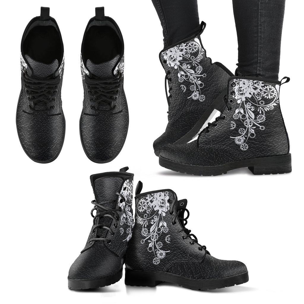 Steampunk Gear Frond Boots (Women's) - Hello Moa