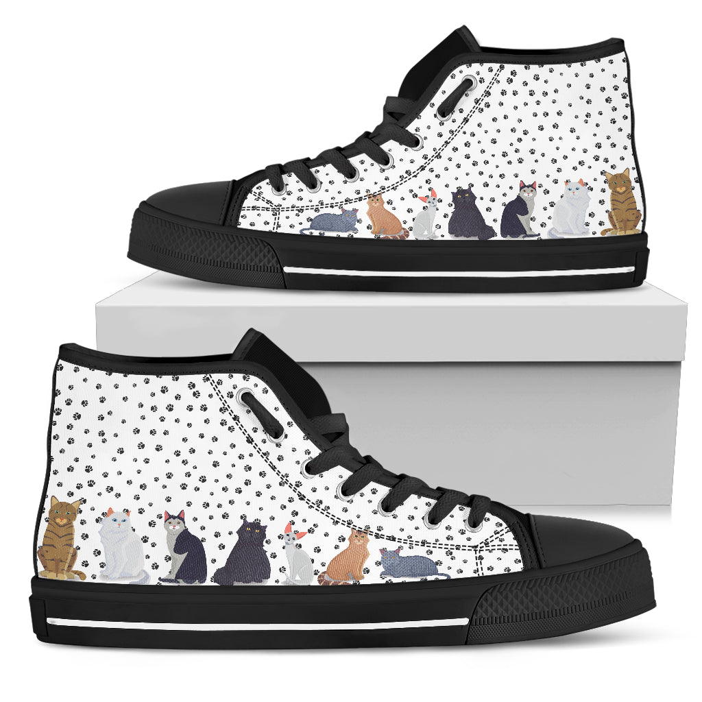 Sitting Cats Canvas Shoes - Hello Moa