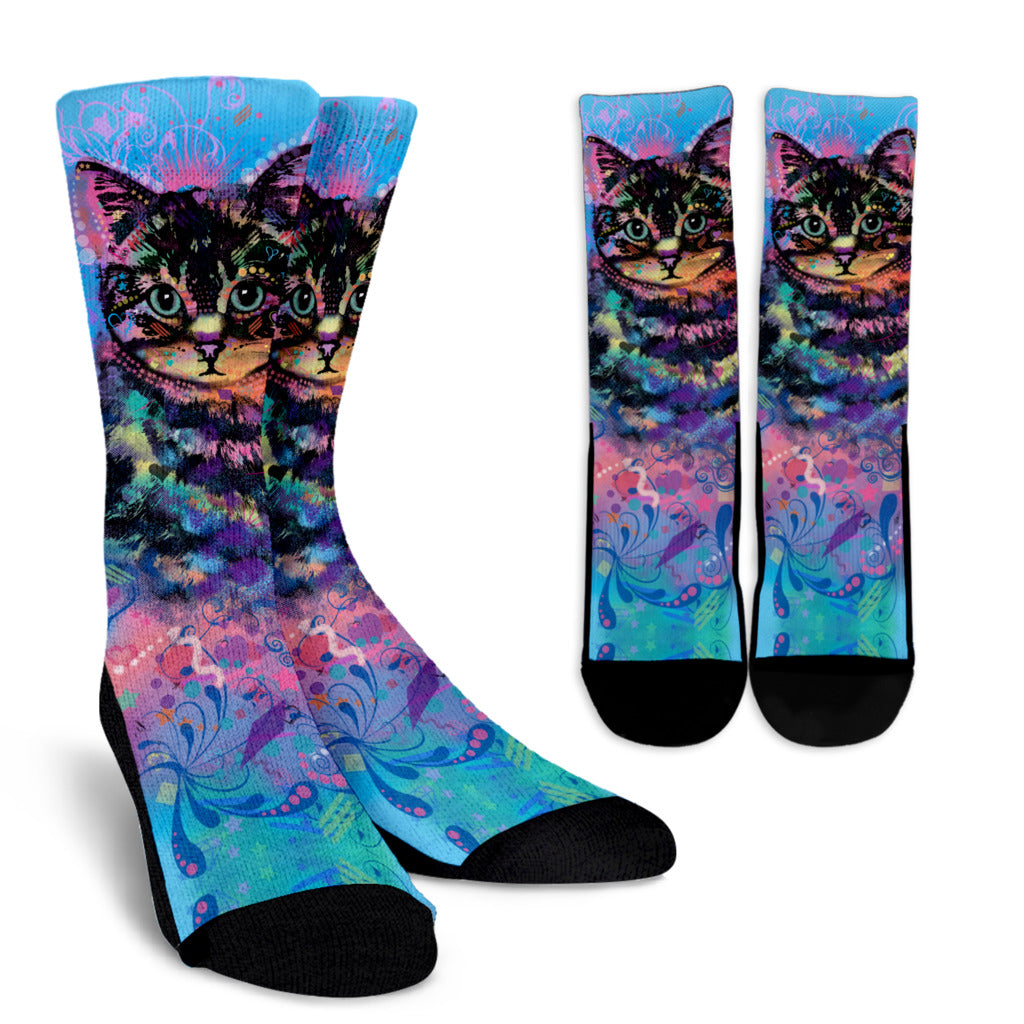 Artistic Cat Socks - Hello Moa