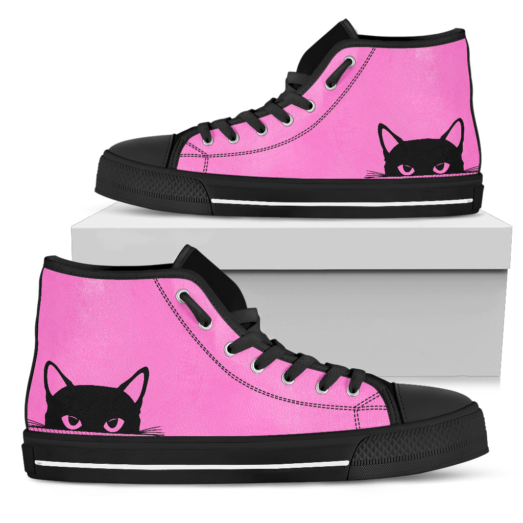 Hiding Cat Pink Shoes (Women's) - Hello Moa