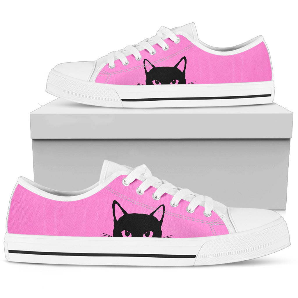 Hiding Cat Pink Shoes (Women's) - Hello Moa