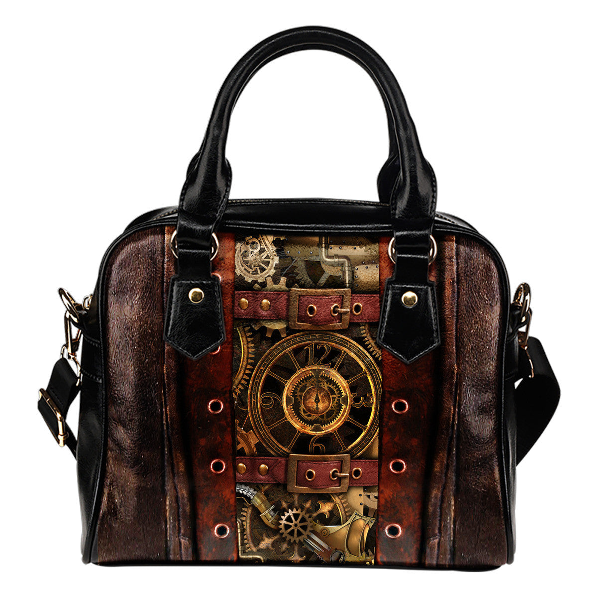 Restyle Steampunk satchel bag Brown Mechanism | Boutique Trukado - Boutique  Trukado