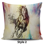Brush Art Horse Pillow Covers - Hello Moa