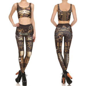 Monochromatic Steampunk Leggings, Tops or Outfits - Hello Moa
