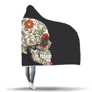 Sugar Skull II Hooded Blanket - Hello Moa