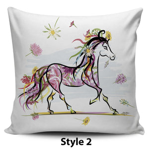 Watercolor Horse Pillow Covers - Hello Moa