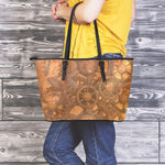 Steampunk Leather Cogs Large Tote - Hello Moa