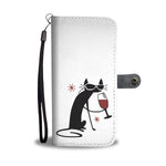 Cat & Wine Glass Wallet